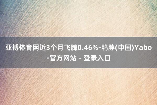 亚搏体育网近3个月飞腾0.46%-鸭脖(中国)Yabo·官方网站 - 登录入口
