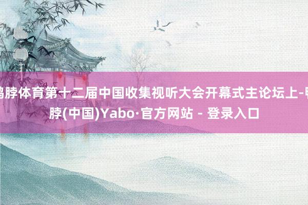 鸭脖体育第十二届中国收集视听大会开幕式主论坛上-鸭脖(中国)Yabo·官方网站 - 登录入口