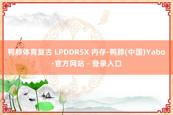 鸭脖体育复古 LPDDR5X 内存-鸭脖(中国)Yabo·官方网站 - 登录入口